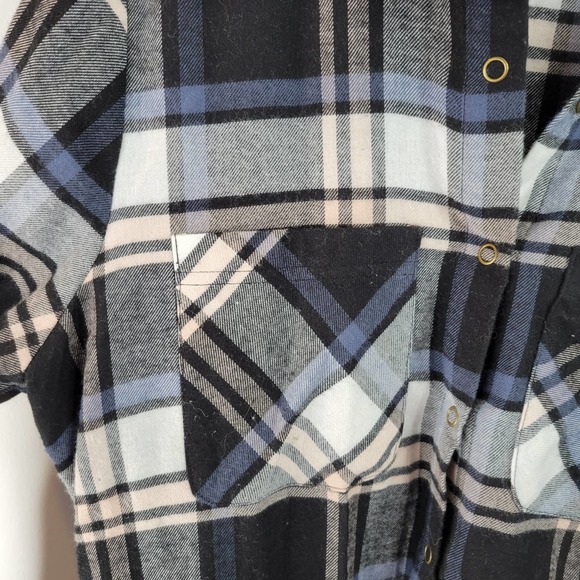 Make & Model Flannel long sleeve shirt Small blue - Picture 2 of 13